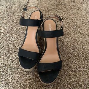 Merona Black Espadrille Sandals